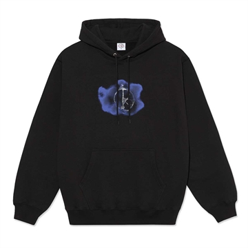 Polar Skate Co Dave Hoodie Metal Logo Black